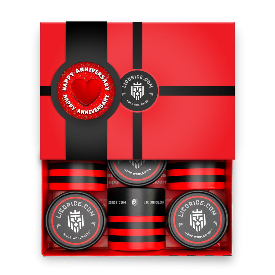 Assorted Licorice Happy Anniversary Gift Box