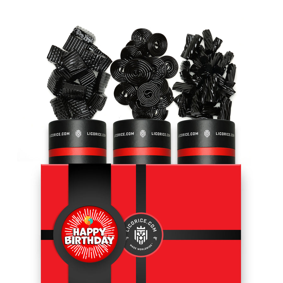 Black Licorice Happy Birthday Gift Box