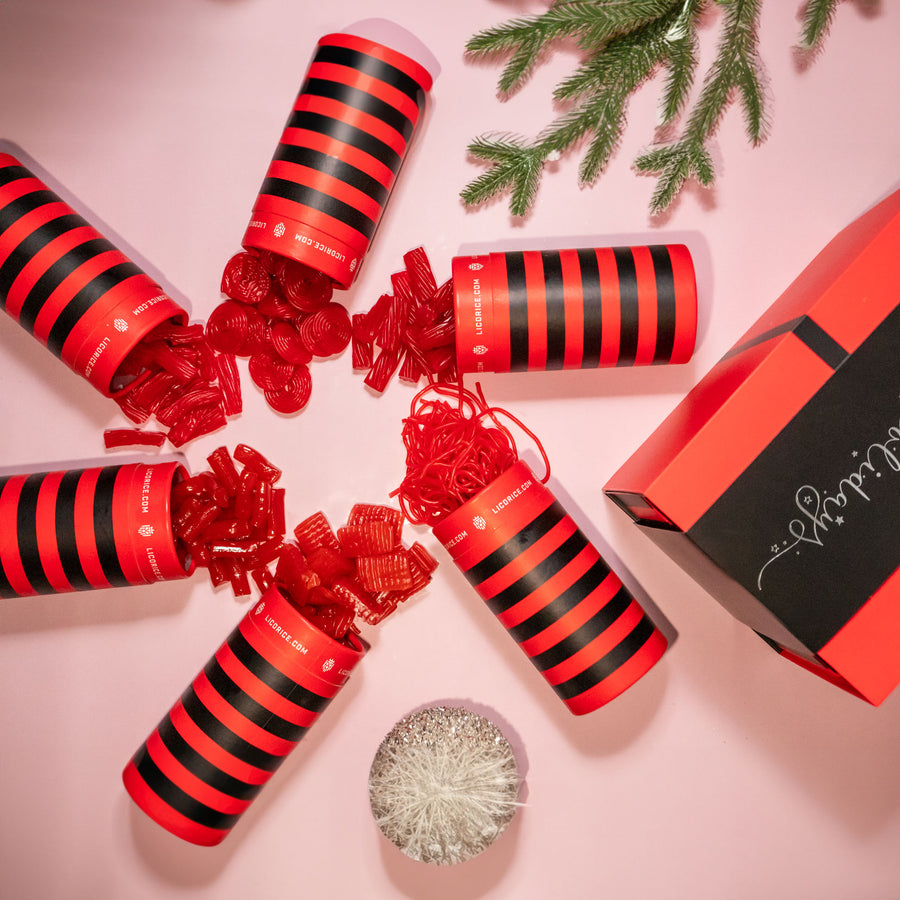XL Red Licorice Lover Holiday Gift Box