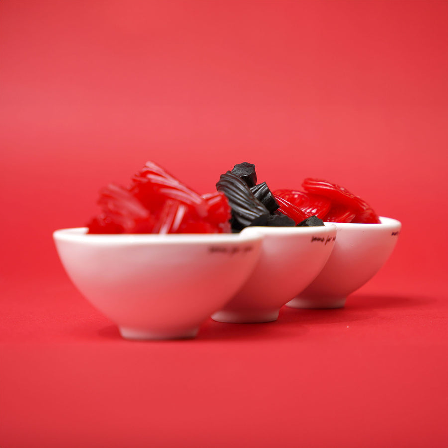 Licorice Ceramic TriBowl