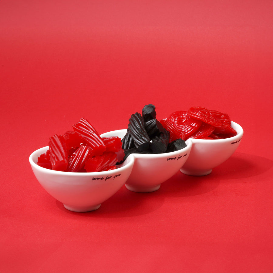 Licorice Ceramic TriBowl