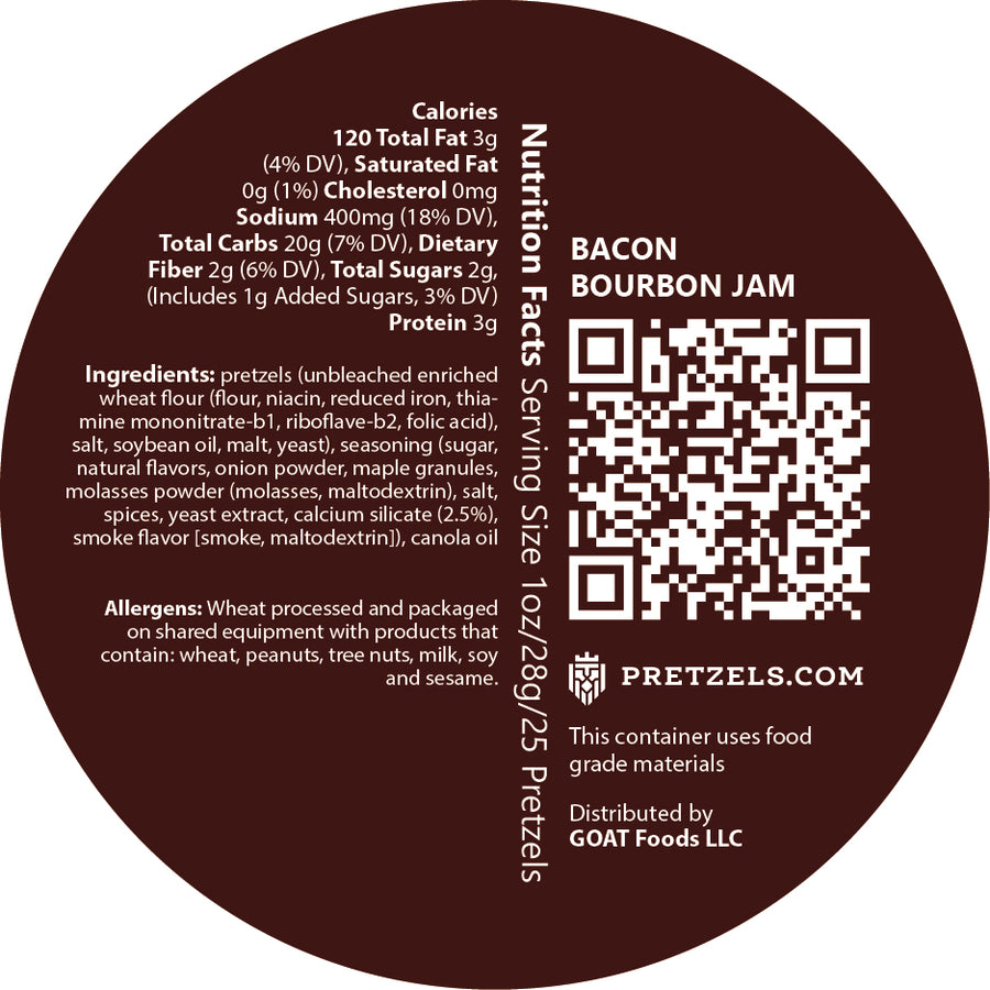 Bacon Bourbon Jam Pretzels