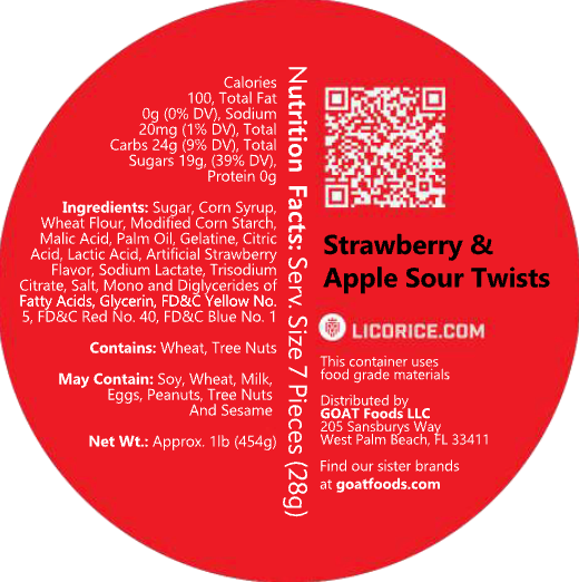 Strawberry & Apple Sour Twists