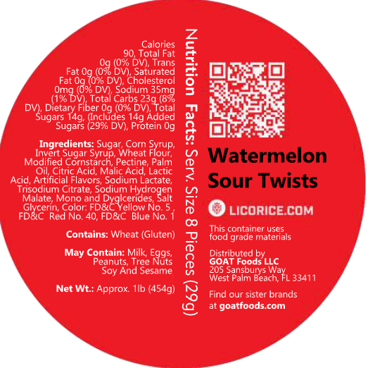 Watermelon Sour Twists