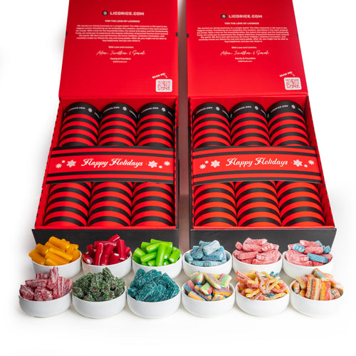 Sour Licorice Lover Holiday 12 Tube Gift Box