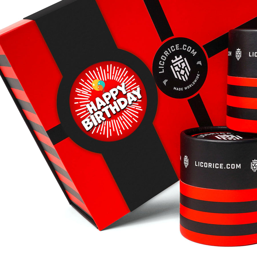 Sour Licorice Happy Birthday Gift Box