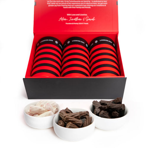 Chocolate Covered Strawberry Licorice DownUnders™ Trio Gift Box