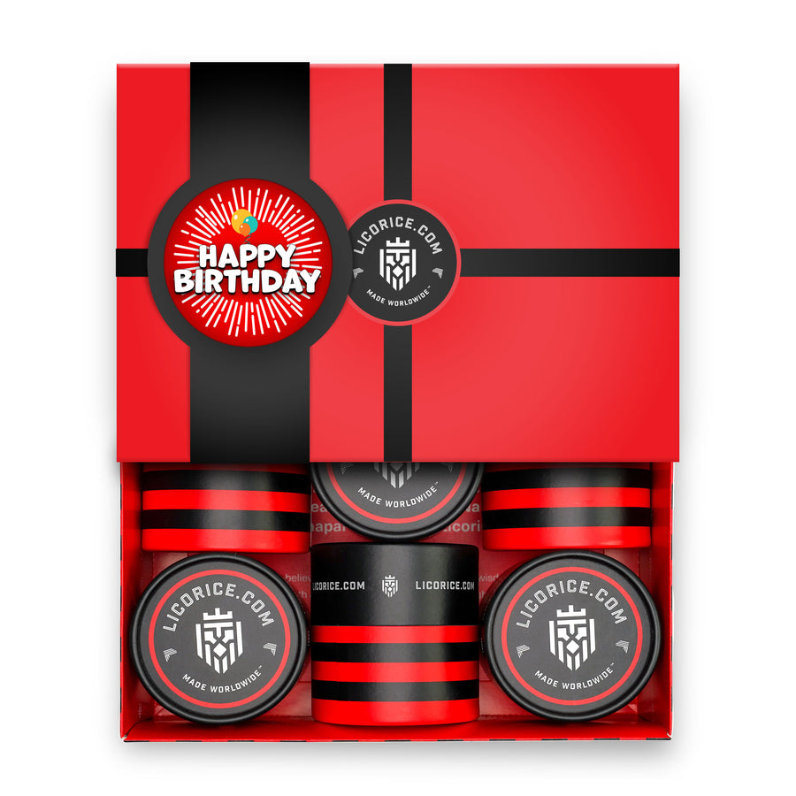 Sour Licorice Happy Birthday Gift Box