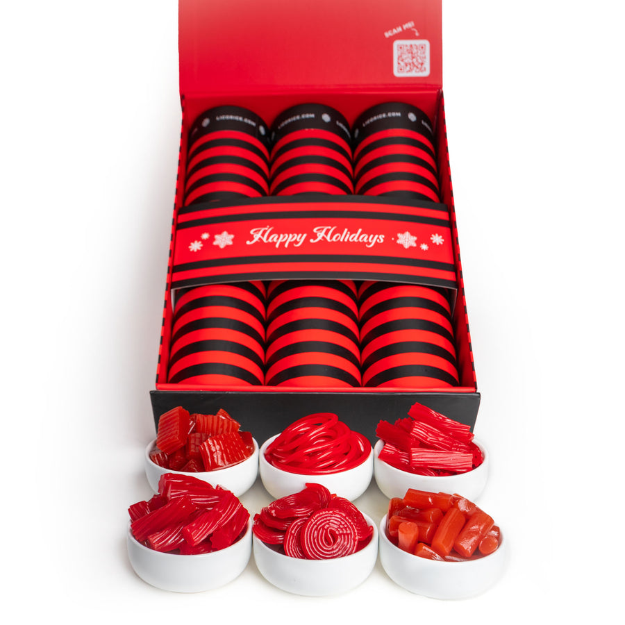 6 Tube Red Licorice Lover Holiday Gift Box