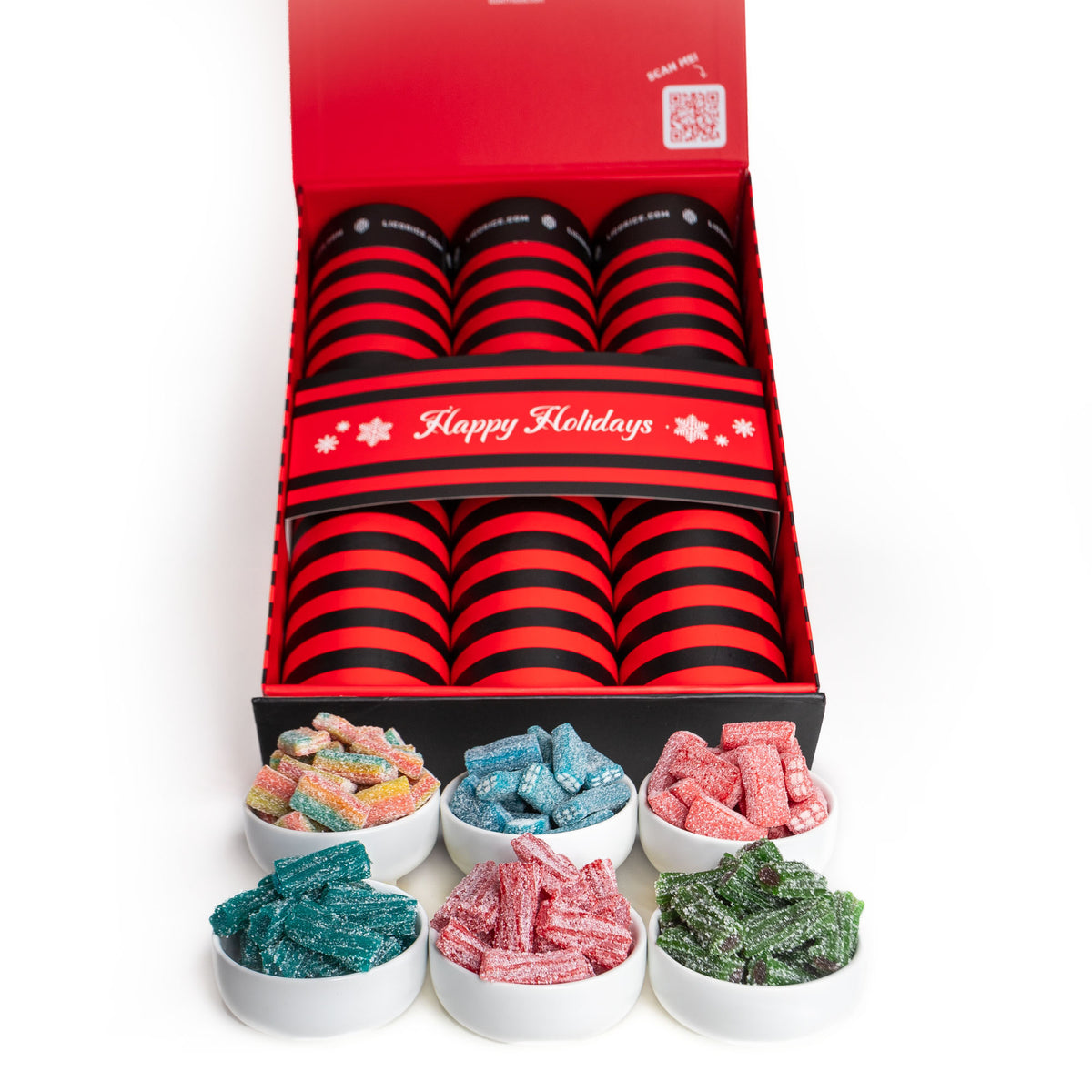 6 Tube Sour Licorice Holiday Gift Box