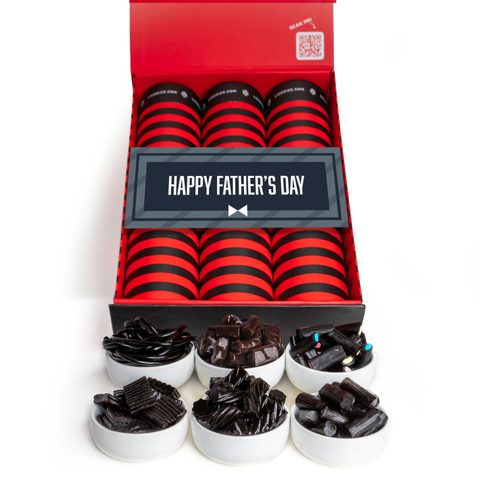 6 Tube Father's Day Black Licorice Lover Gift Box