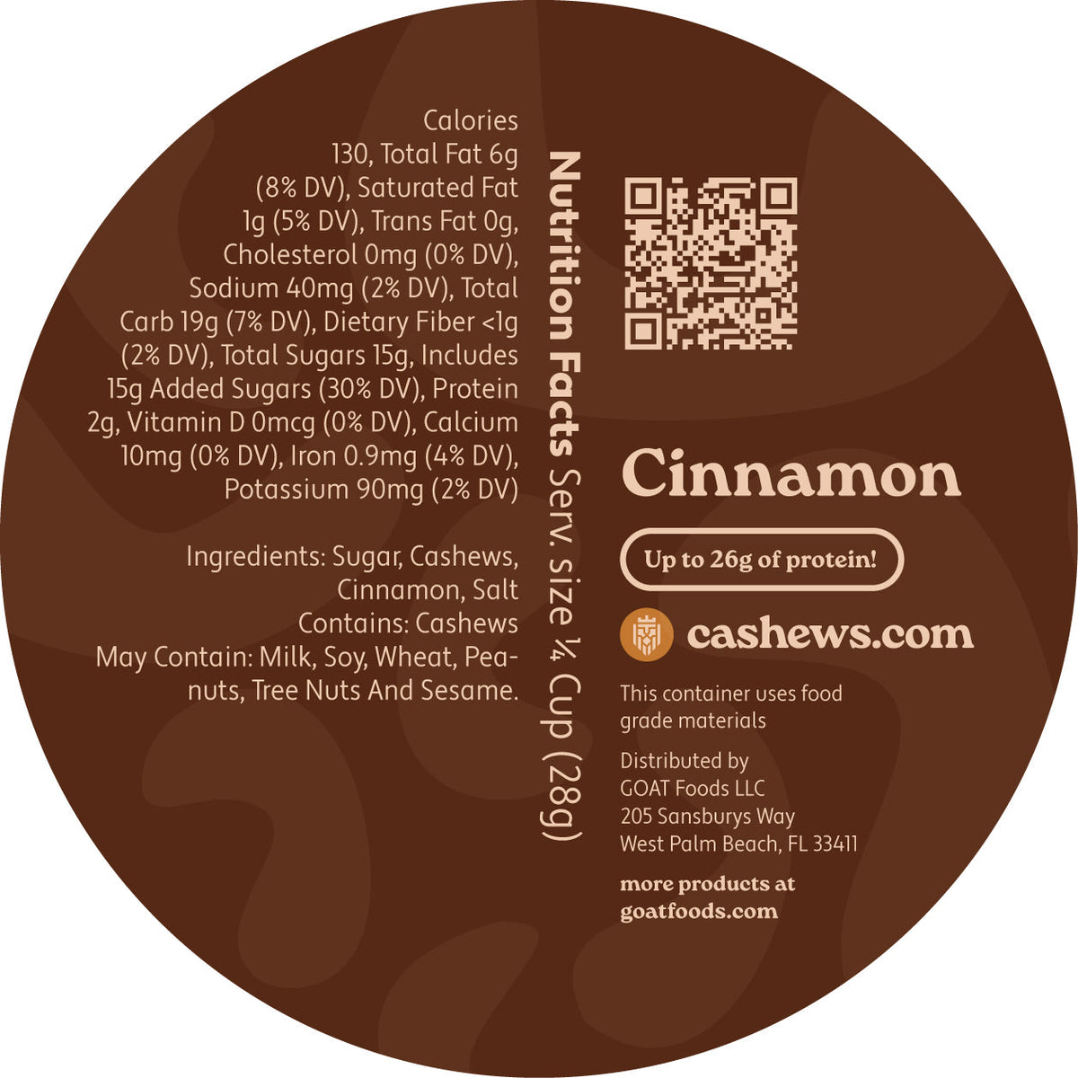 Cinnamon Cashews