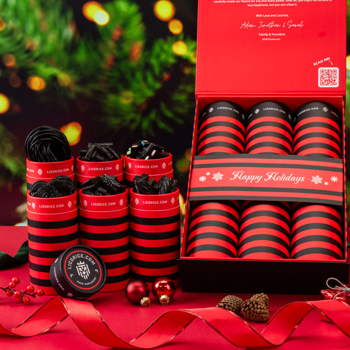 6 Tube Black Licorice Lover Holiday Gift Box