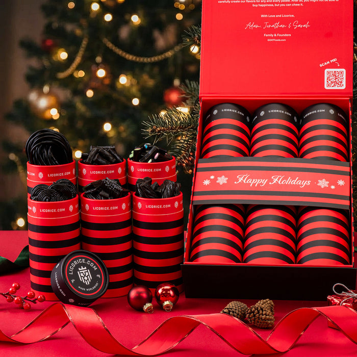 6 Tube Black Licorice Lover Holiday Gift Box