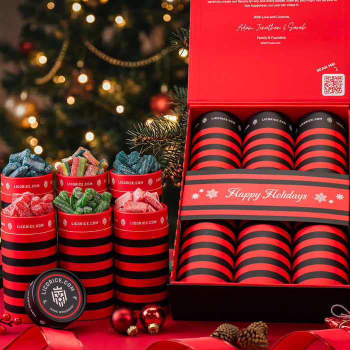 6 Tube Sour Licorice Holiday Gift Box