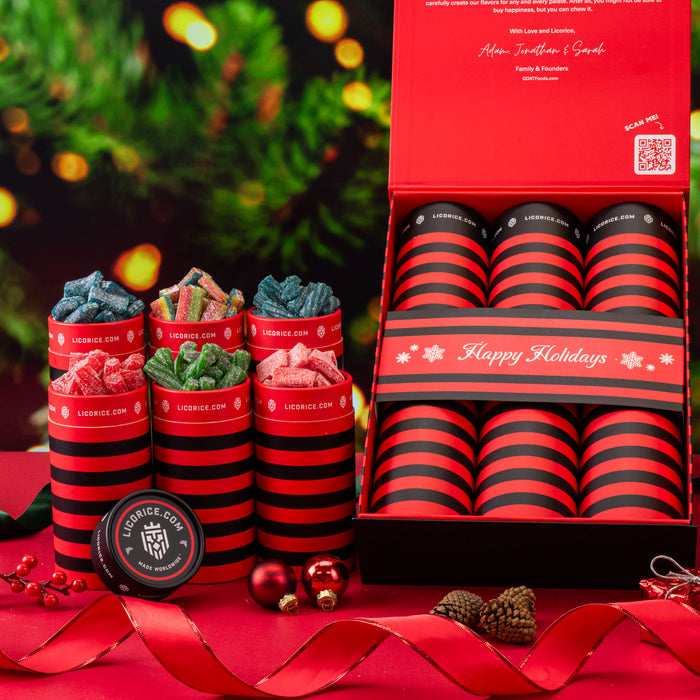 6 Tube Sour Licorice Holiday Gift Box