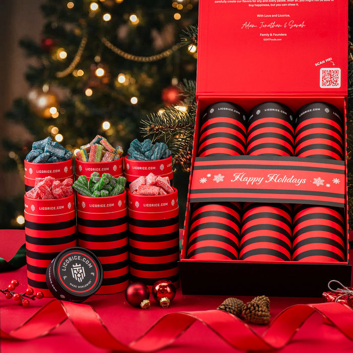 6 Tube Sour Licorice Holiday Gift Box