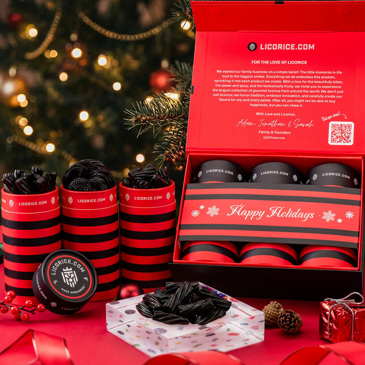 Black Licorice Lover Holiday Gift Box + SweetArt™ Candy Dish