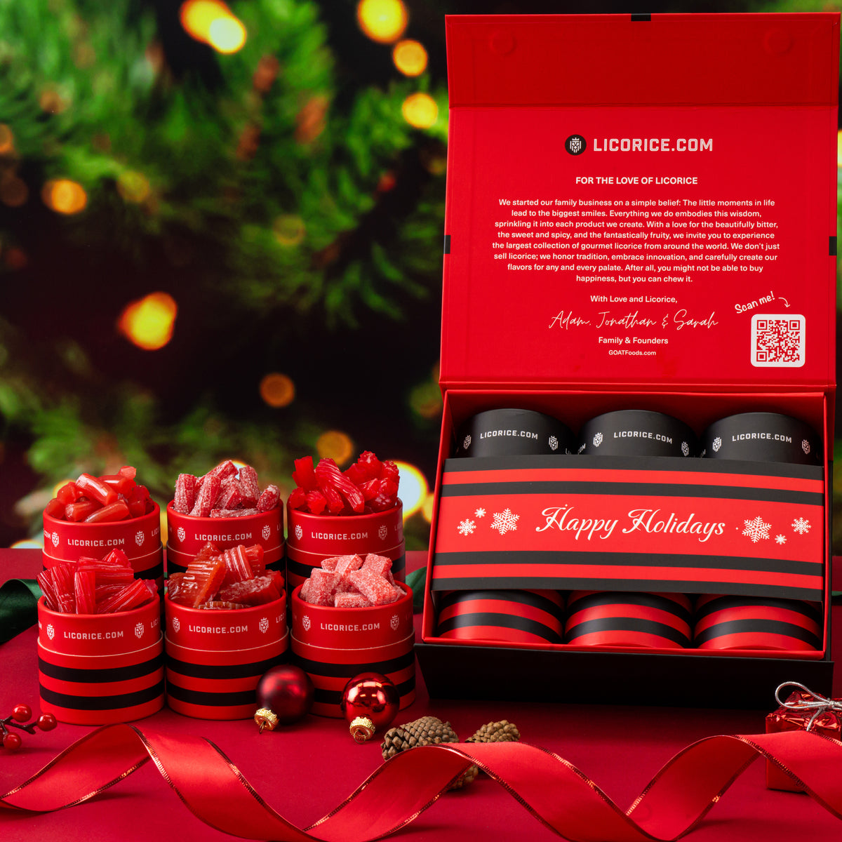 Red Sampler Holiday Gift Box