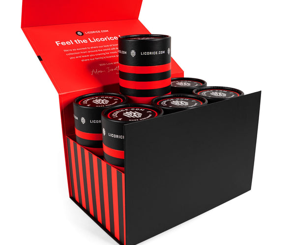 6 Tube Black Licorice Lover Gift Box