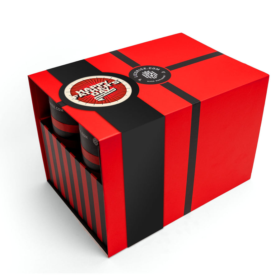 Six Tube Red Licorice Lover Father's Day Gift Box