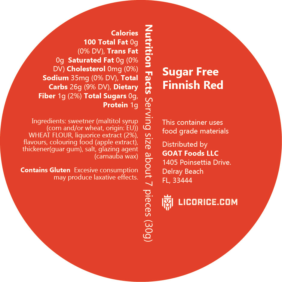 Sugar Free Finnish Red