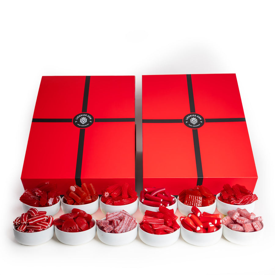 Red Licorice Lover Holiday 12 Tube Gift Box