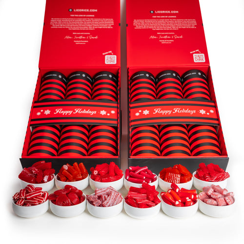 Red Licorice Lover Holiday 12 Tube Gift Box