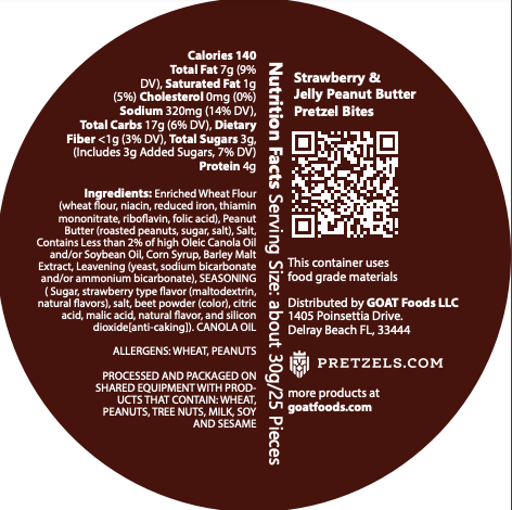 Strawberry Jelly & Peanut Butter Pretzel Bites