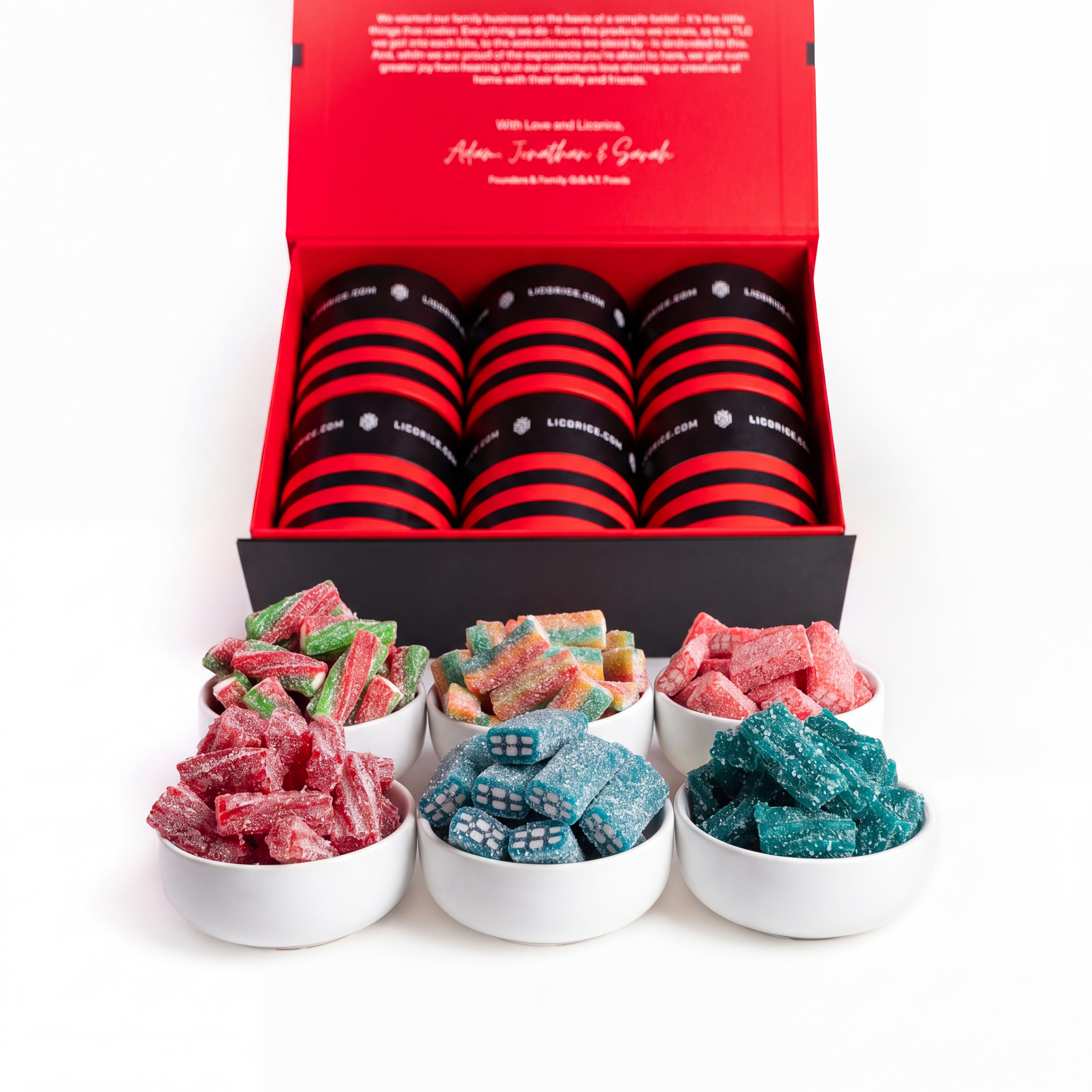 Sour Licorice Sampler 6 Gift Box