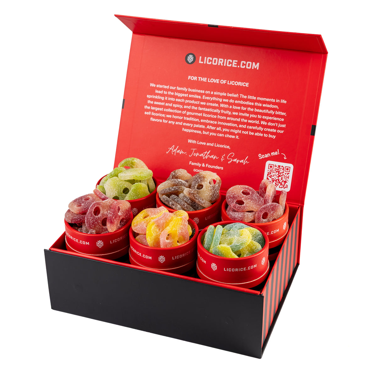 Sour Swedish Skulls Sampler 6 Gift Box