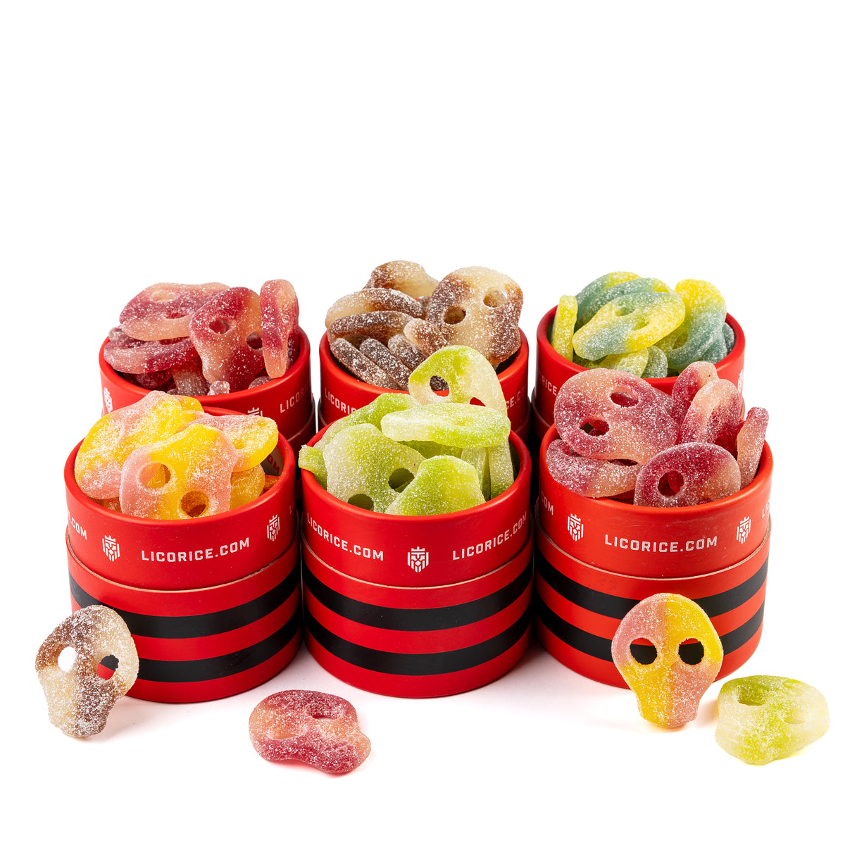Sour Swedish Skulls Sampler 6 Pack