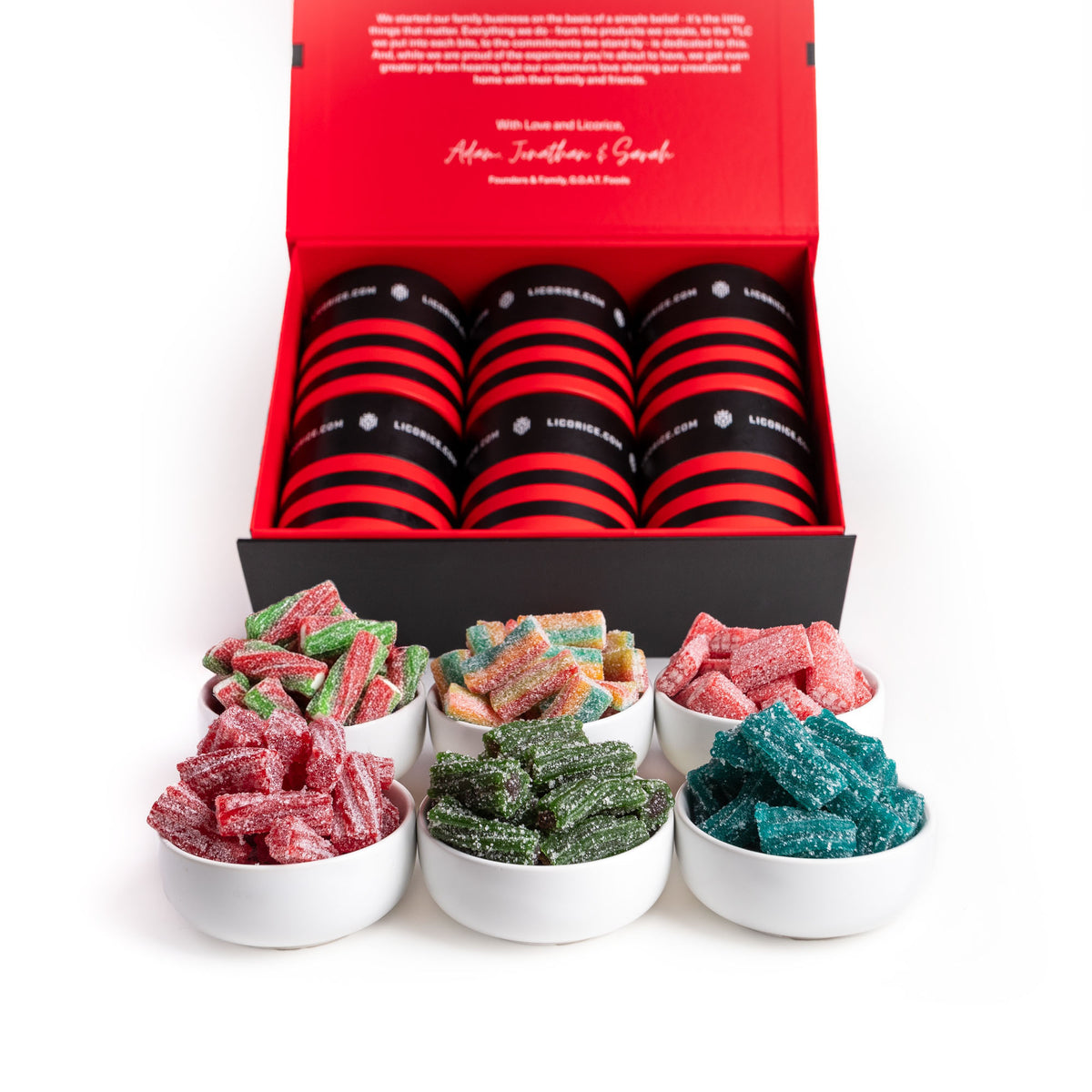 Sour Licorice Sampler 6 Gift Box
