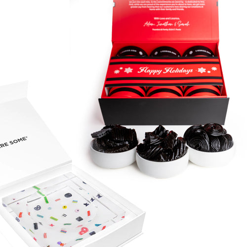 Black Licorice Lover Holiday Gift Box + SweetArt™ Candy Dish