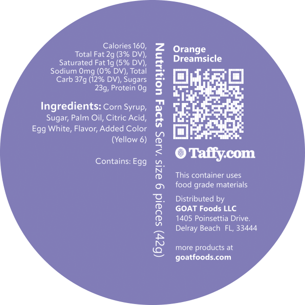 Orange Dreamsicle Taffy