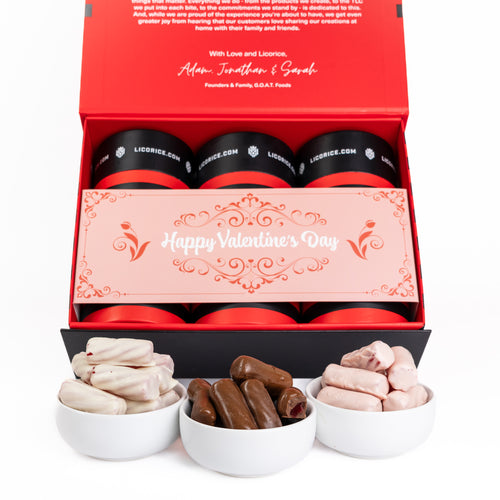 Valentine's Chocolate Covered Strawberry Licorice DownUnders™ Gift Box