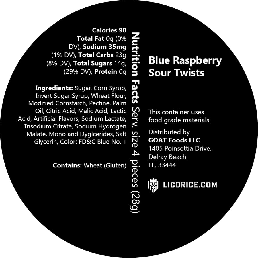 Blue Raspberry Sour Twists