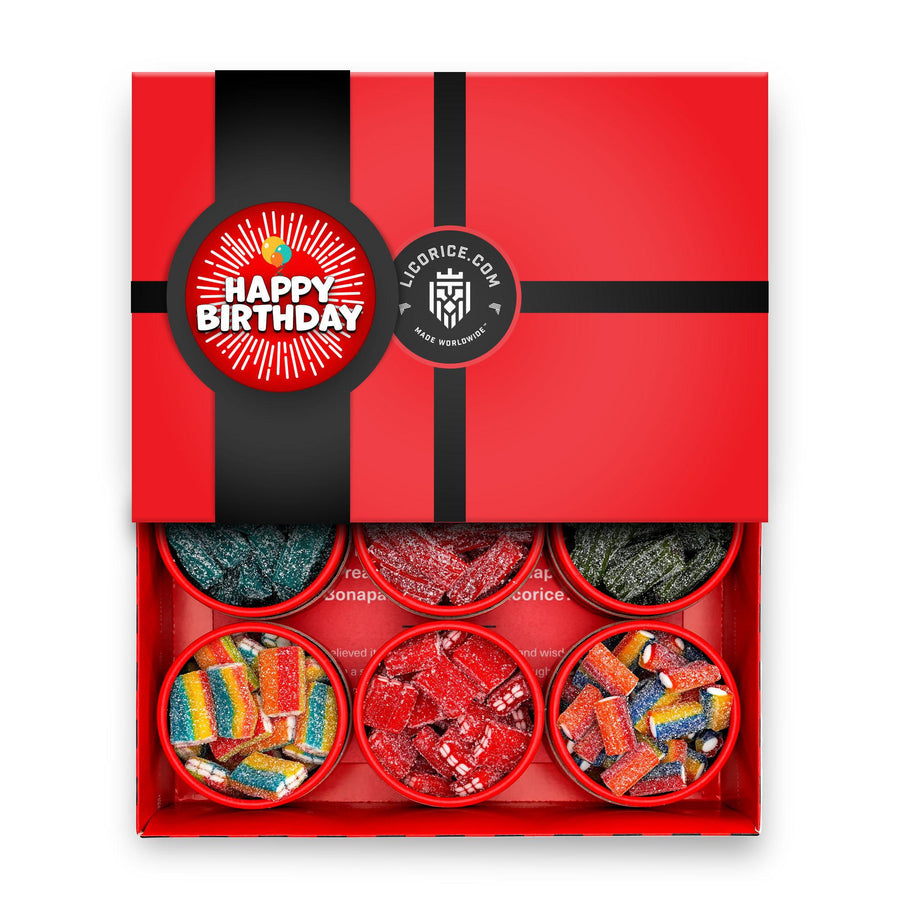 Sour Licorice Happy Birthday Gift Box