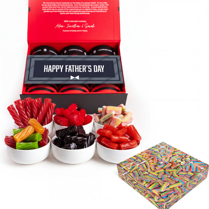 Father's Day Assorted Sampler Gift Box + SweetArt™ Candy Dish