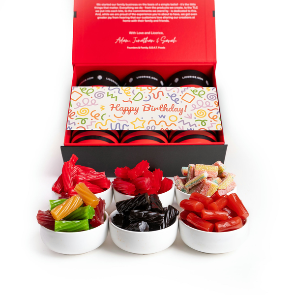 Happy Birthday Assorted Sampler 6 Gift Box – Licorice.com