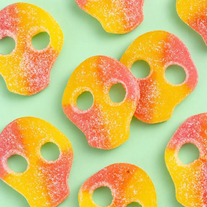 Sour Lemon Raspberry Skulls