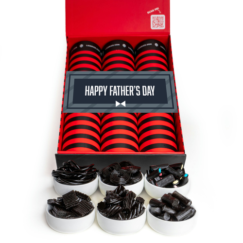 6 Tube Father's Day Black Licorice Lover Gift Box