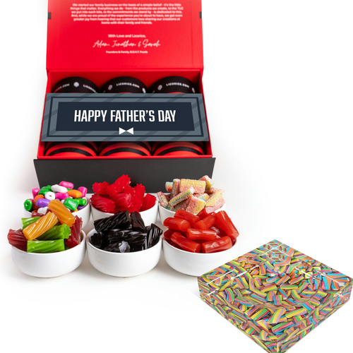 Father's Day Assorted Sampler Gift Box + SweetArt™ Candy Dish
