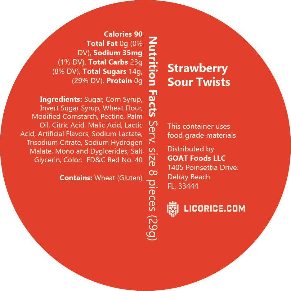 Strawberry Sour Twists